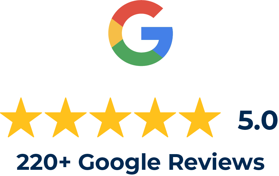 Rated 5.0 from 220+ Google reviews