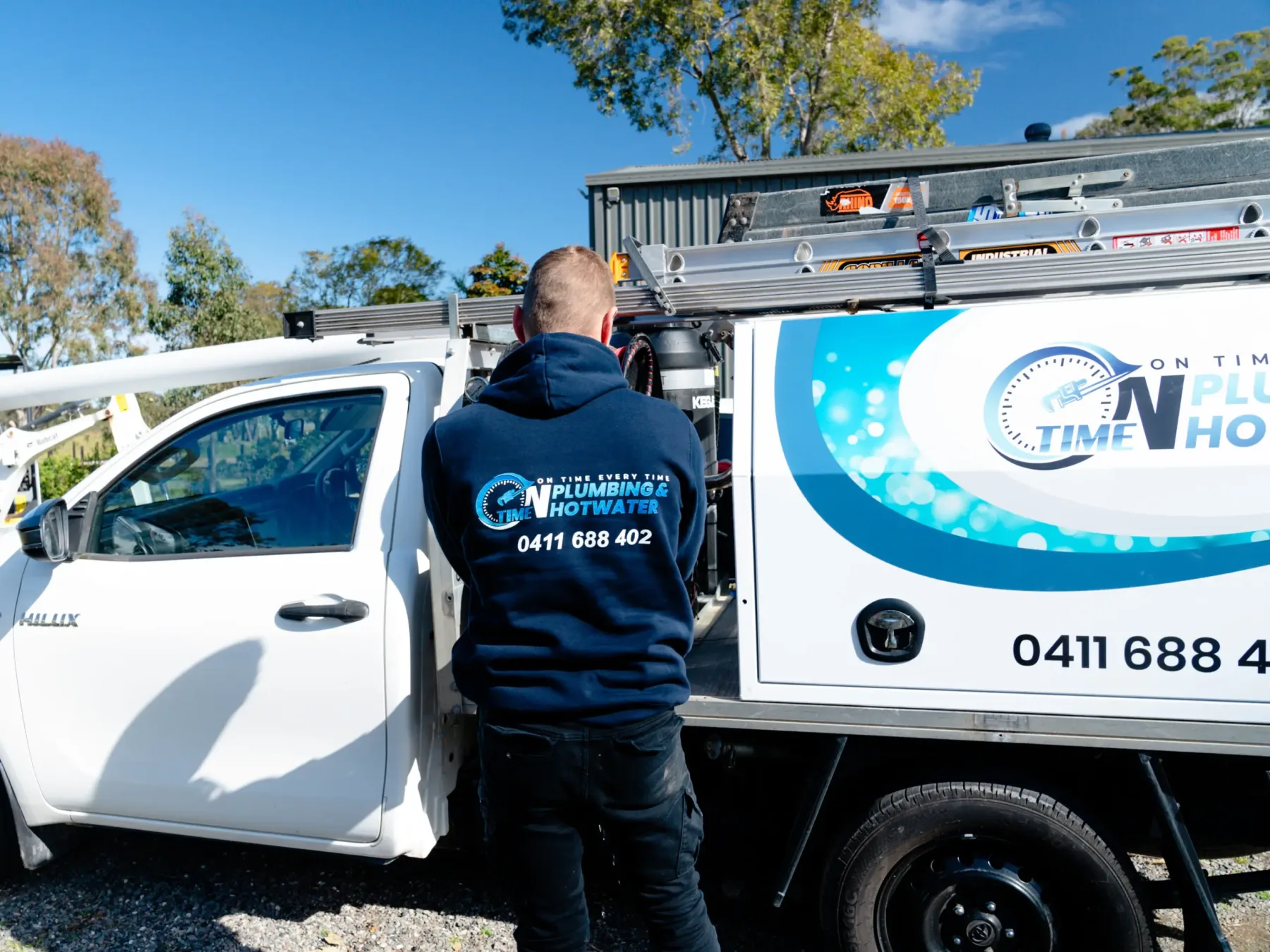 On Time Plumbing emergency service vehicle